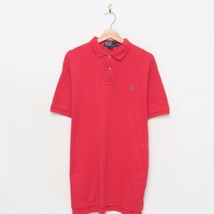 Mens Polo Ralph Lauren Big & Tall Red Polo